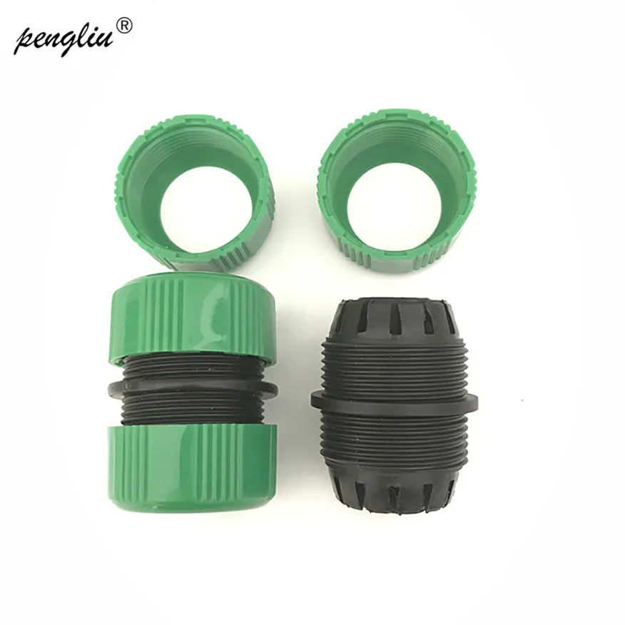 

2 Pcs 3/4'' 1/2" Hose Connector Garden Tools Quick Connectors Repair Damaged Leaky Adapte Water Irrigation Fast Coupling IT183