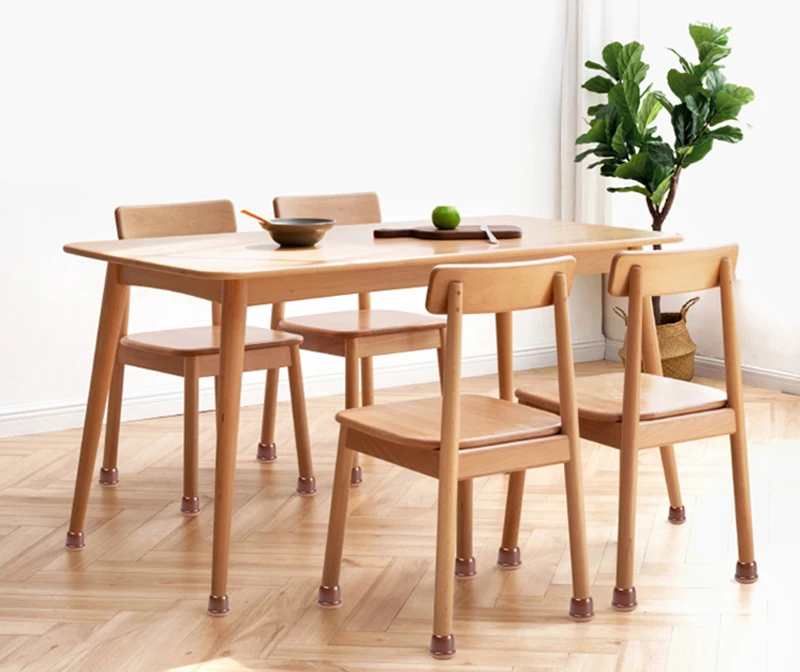 32PCS Table Chair Leg Floor Caps Cover Protectors Non Slip Square TPR Furniture Glides Feet Felt Pads Hardwood Floors Protector