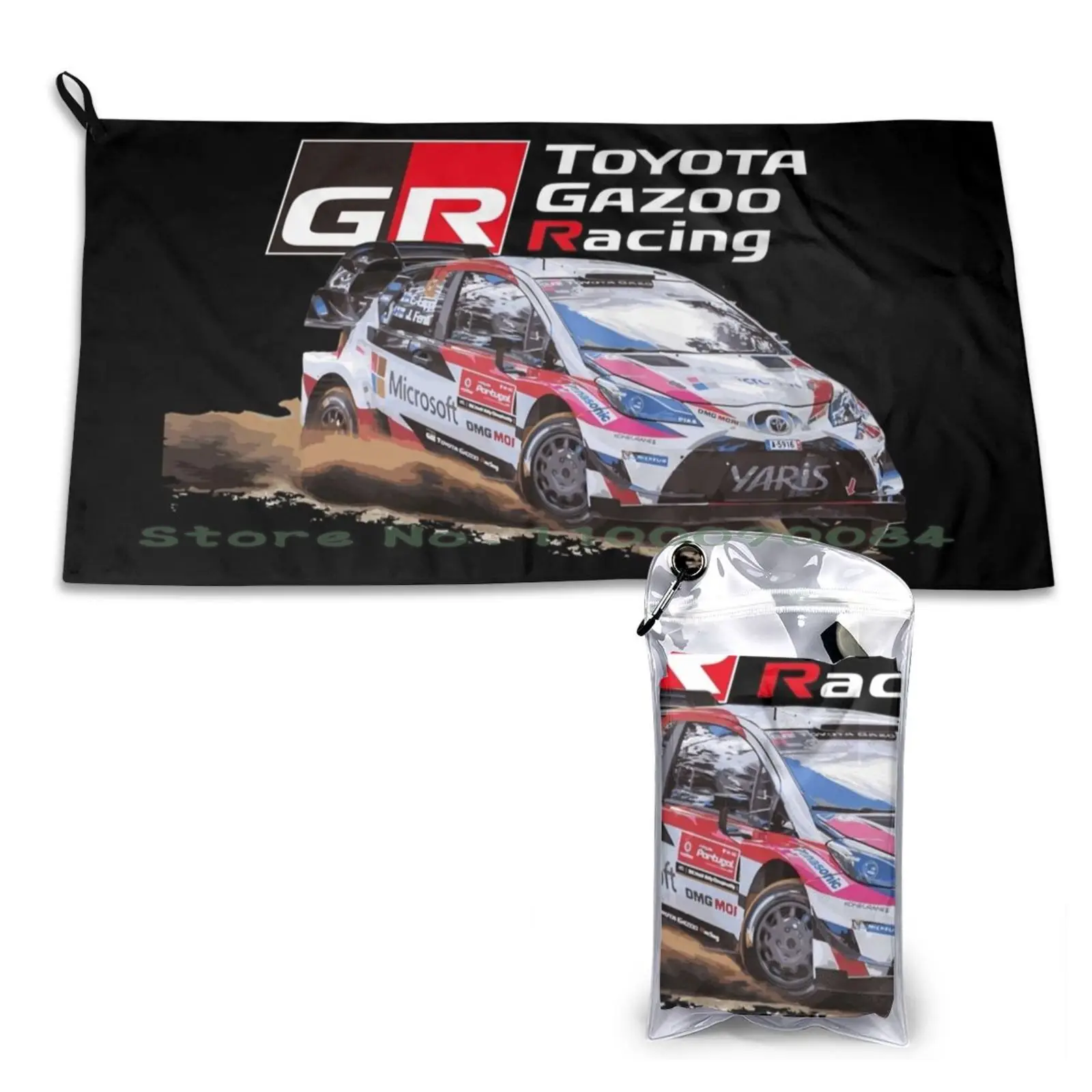 Wrc Gr Yaris-Gazoo Racing Sebastien Ogier Safari Wrt Quick Dry Towel Gym Sports Bath Portable Geometric Pink Cotton Candy