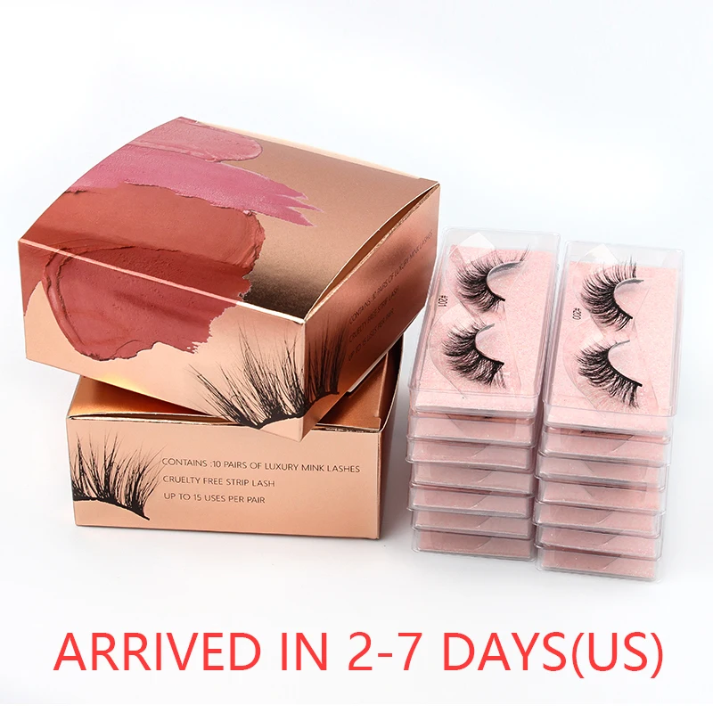 wholesale mink eyelashes 5/10/20/50/100PCS fluffy dramatic 3D mink lashes thick soft volume eyelashes faux cils