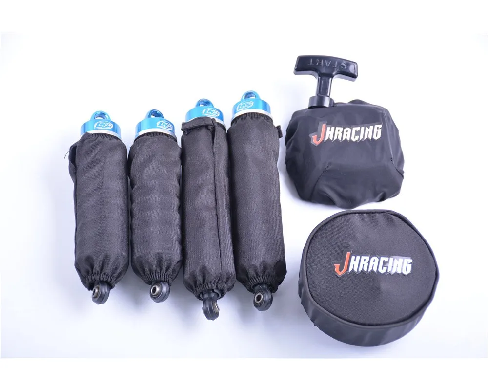 

Waterproof and breathable material Dust cover set for Shock absorber Hand starter Air filter fits ROFUN LT LOSI 5IVE-T