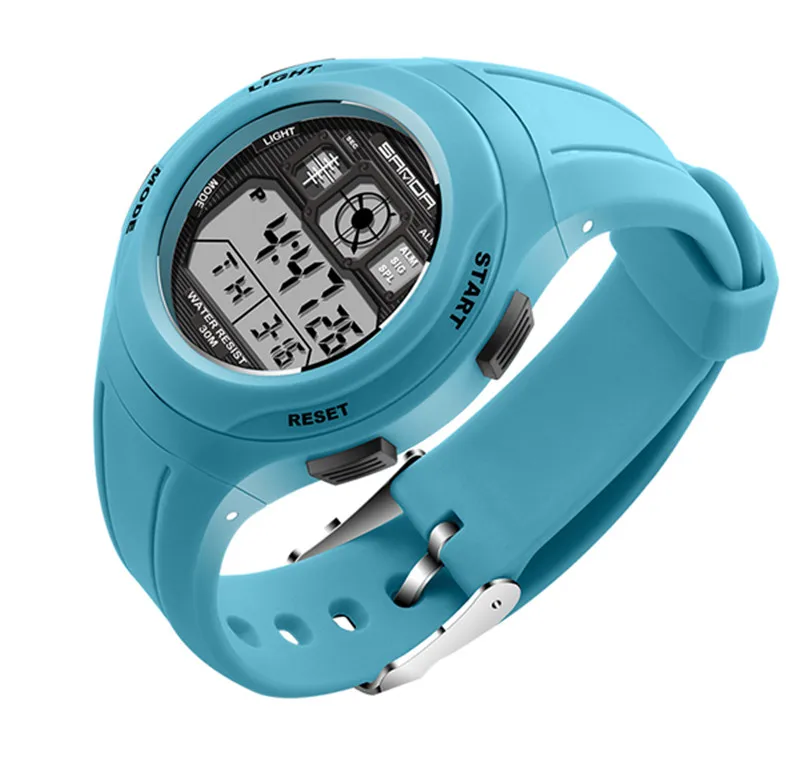 SANDA Brand Children Watches LED Digital Multifunctional Waterproof Wristwatches Outdoor Sports for Kids Boy Girls #331