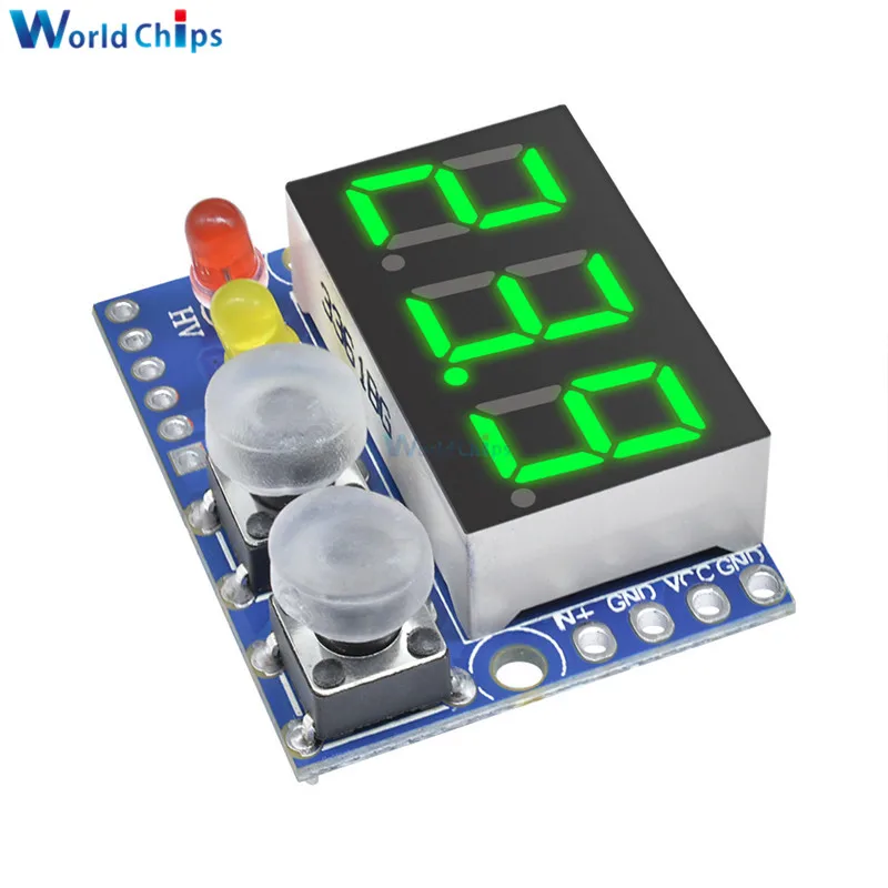 diymore DC 0-99.9V Green LED Panel Digital Voltmeter With Alarm Indicator Voltage Display Meter Module Board