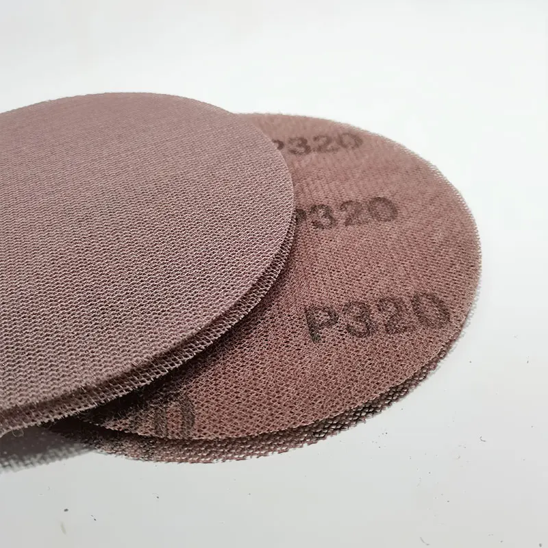 10pcs 5/6 inch Mesh Sanding Discs Hook & Loop Abrasive Dust Free Disc Anti-Blocking Sharp Grinding Sandpaper for Car Wood