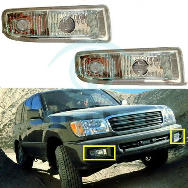 For Lexus LX470 1998-2007 Front Bumper Driving High quality Lamp Fog Light Cover Assy 2pcs