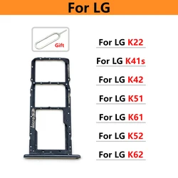 New SIM Card Tray Slot Holder For LG K22 K42 K52 K62 K41S K51 K61 Replacement Parts