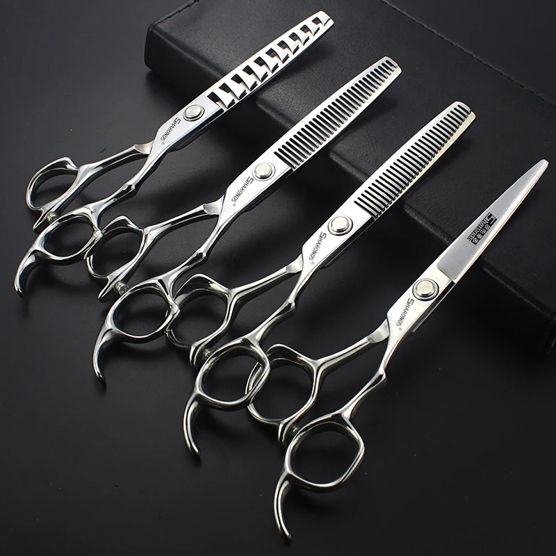 

5.5/6/6.5/7/7.5 inch Barber hairdresser's scissors hair cutting scissors set hairdressing supplies 440C salon thinning clipper