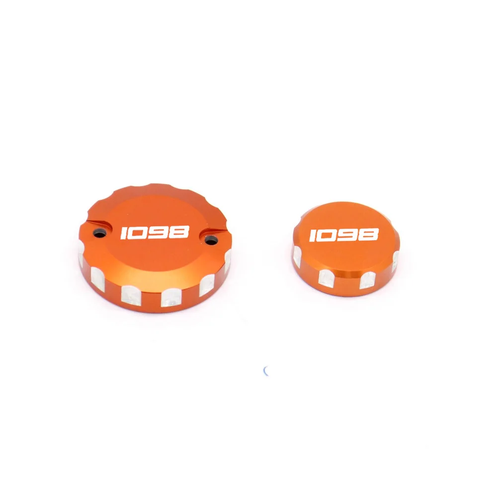 For DUCATI 1098 S/R Front Brake Reservoir Cover Motorcycle Master Cylinder Oil Fluid Cap With Logo Red