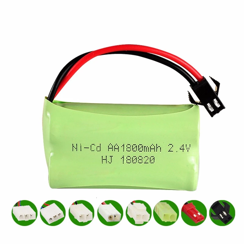 (M Model ) 2.4v 1800mah NiMH Battery For Rc toys Car Tanks Trains Robot Boat Gun Ni-MH AA 700mah 2.4v Rechargeable Battery