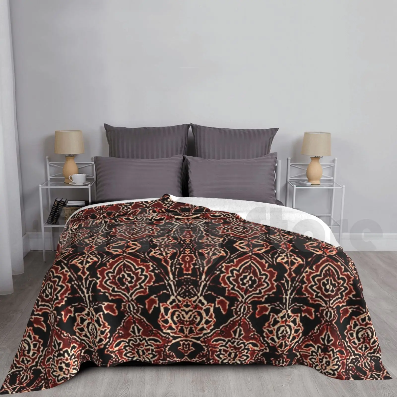 

Blanket D Hat Coral Red Royal Legendary