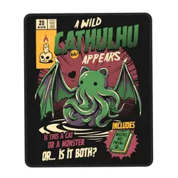 A Wild Cthulhu tappetino per Mouse per Computer tappetino per Mouse morbido antiscivolo in gomma Cat o Monster Kaiju Lovecraft tappetino per Mouse per film per il gioco