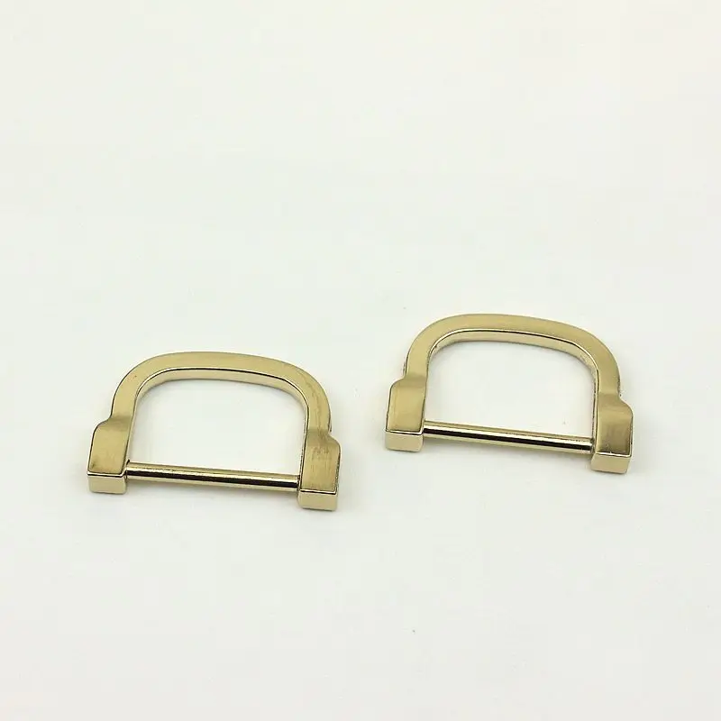 20Pcs 30mm Metal Dee D Ring Buckles Detachable Screw Handbag Strap Connector Clasp Hook DIY Bags Leather Hardware Accessories