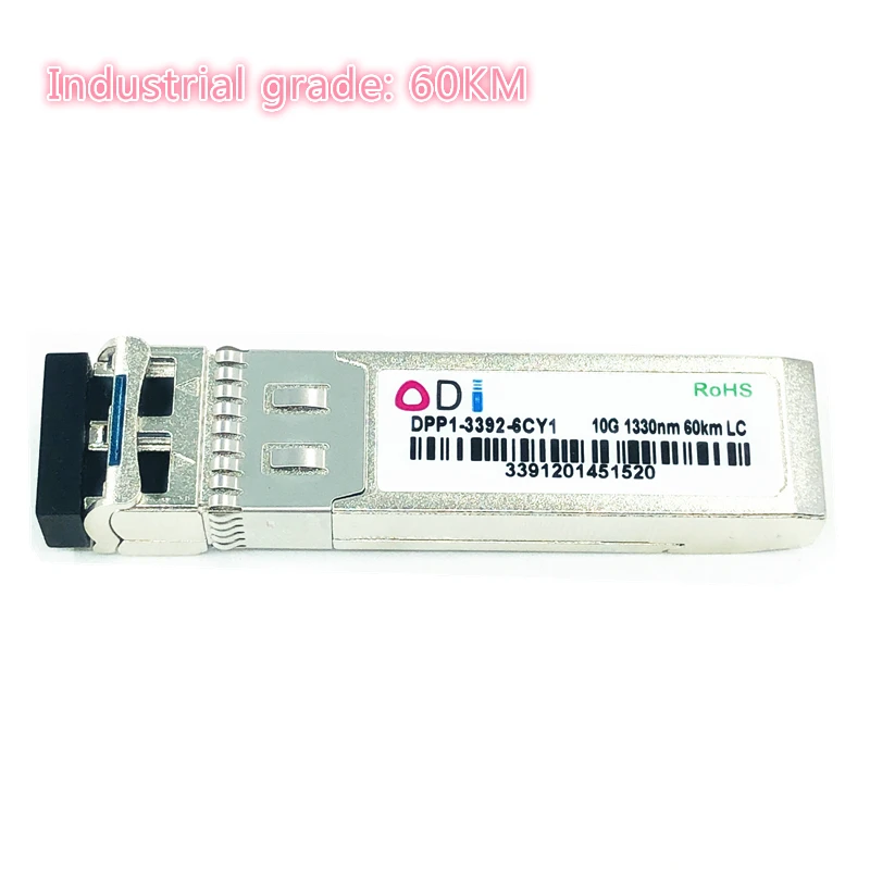 Sfp-fibra dupla de 1310nm sfp + 20/40/60, compatível com grau industrial, sfp + transceptor industrial, graduação-40 celsius