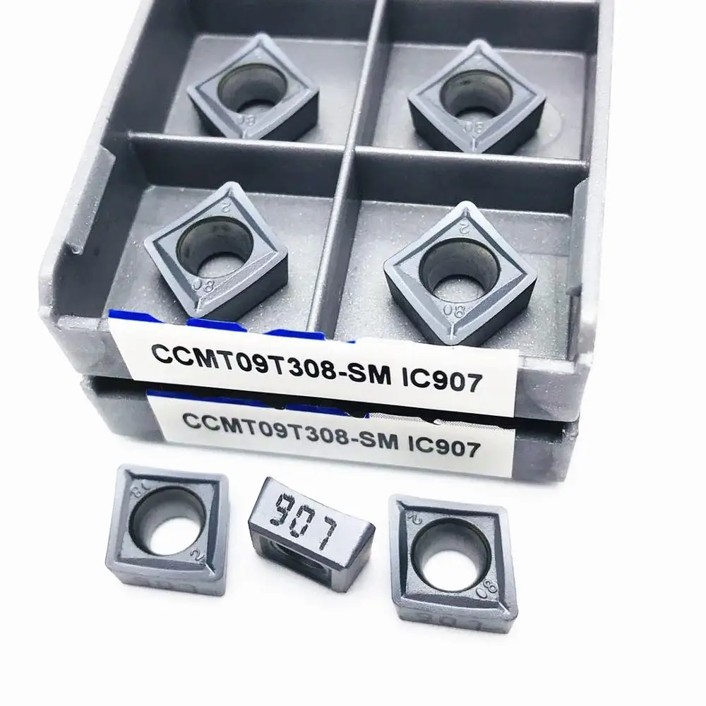 Inserto in metallo duro CCMT09T308 SM IC907 IC908 32.51 inserto per tornitura interna tornio parti strumento tornio CNC utensile da taglio Tokarnyy CCMT