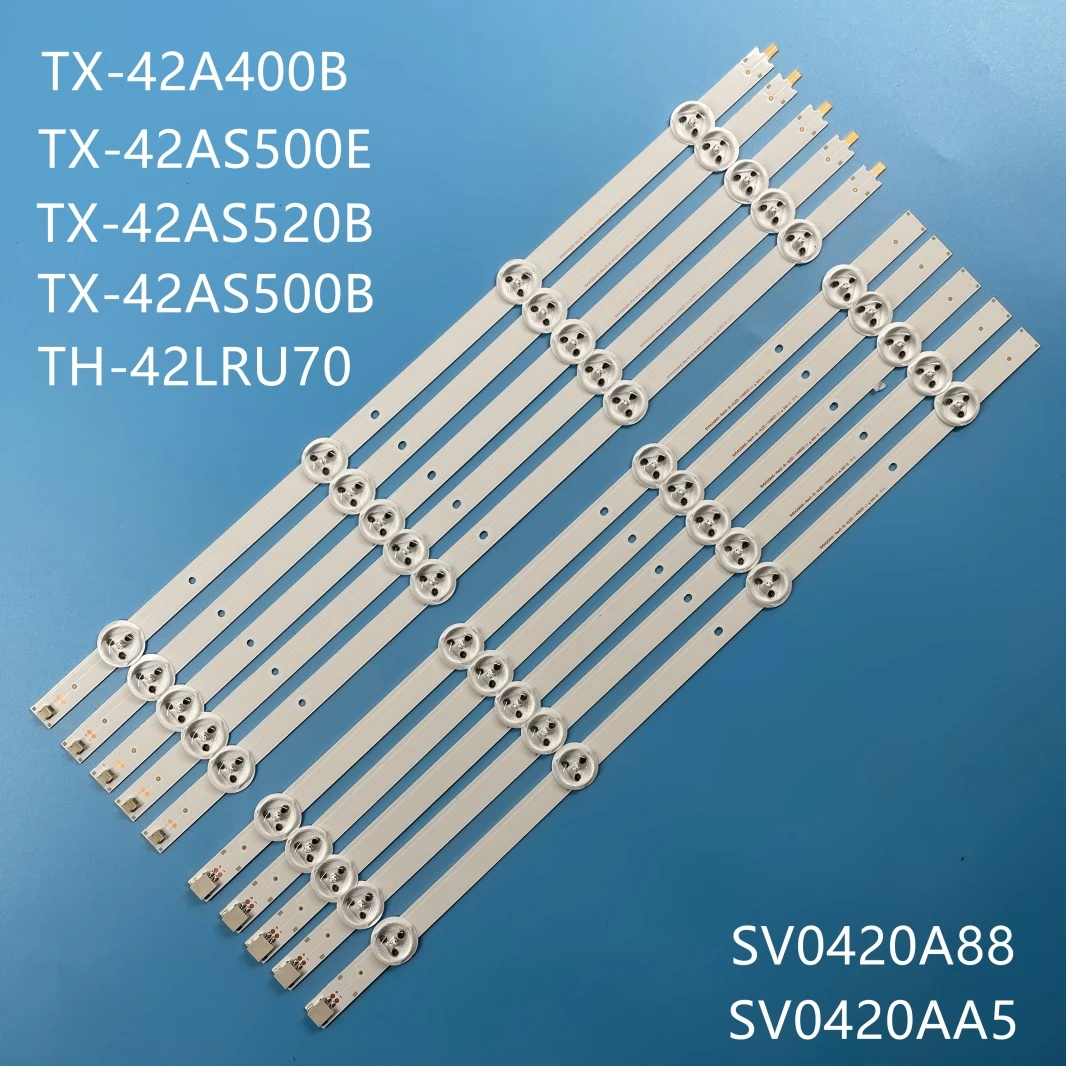 

10pcs LED backlight strip for SV0420A88 TX-42ASR600 REV3 A B 131126-WS-420-040-PEAR1-C5-R/L tx-42as500e V42FWSD01