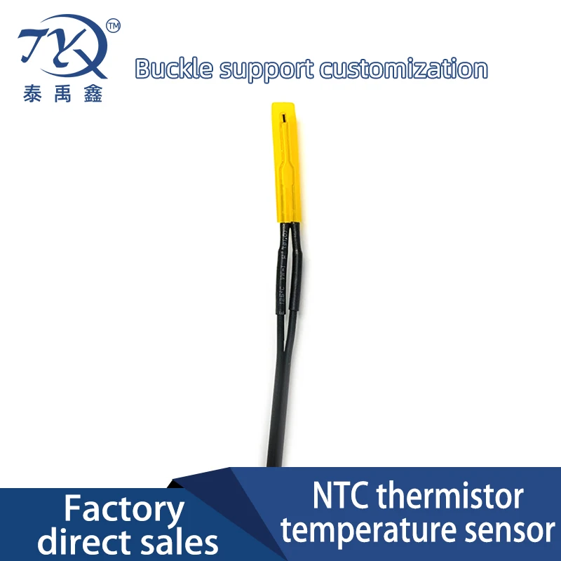 3PC Thin Film Thermistor 10K 100K Ohm Ntc 100k1%3950 NTC Sensor 0.3M Thermistor PVC Cable For 3D Print