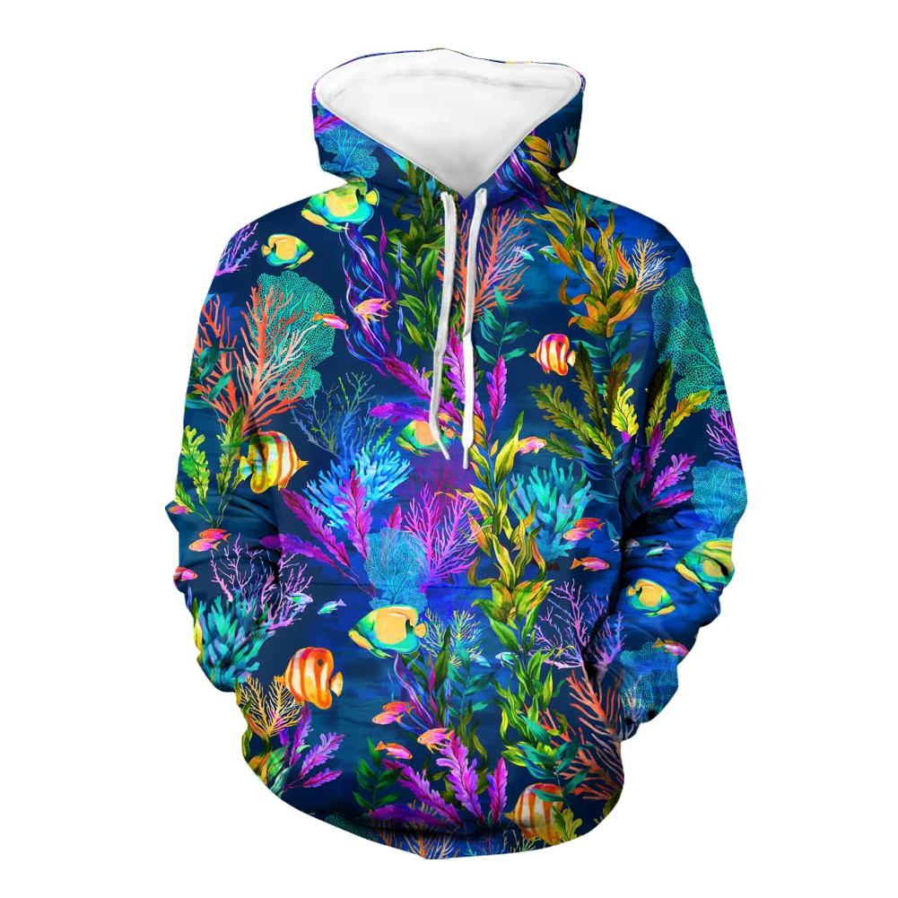 

Mens New Autumn Winter Hoodies Print Polynesian Pohnpei Pattern Hibiscus Flowers Casual Pockets Hooded Pullover 2021 Homme Sweat