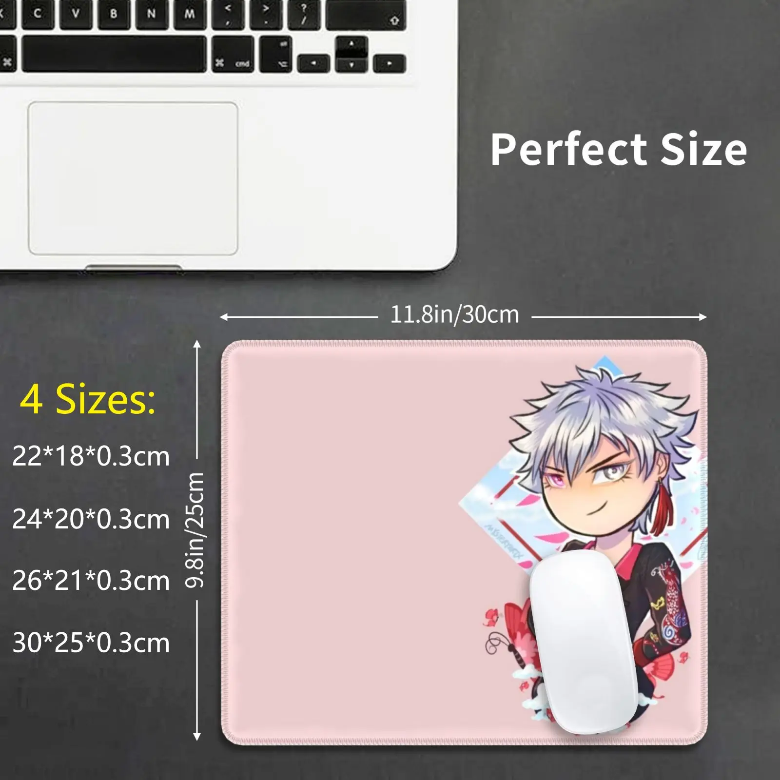 Utapri Ranmaru Kurosaki Setsugetsuka Chibi Mouse Pad DIY Print Utapri Uta No Prince Sama Quarter Night