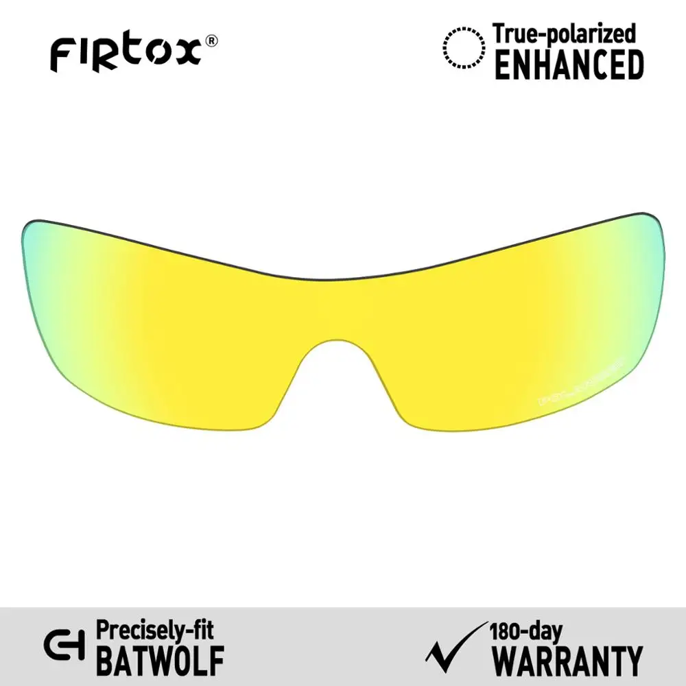 Firtox Anti-Seawater Polarized Lenses Replacement for-Oakley Batwolf OO9101 Sunglasses (Lens Only) - Multiple Colors