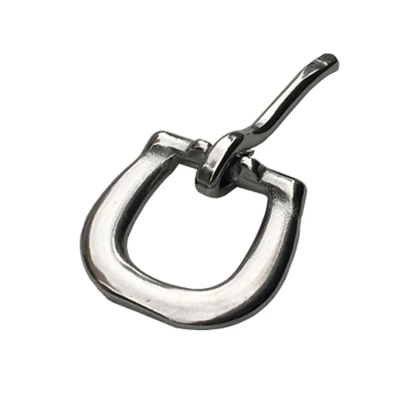 20pcs Horse Spur Strap Buckle Strong Heel Bar Buckle Belt Garment  Stainless Steel Pin Buckle 14mm