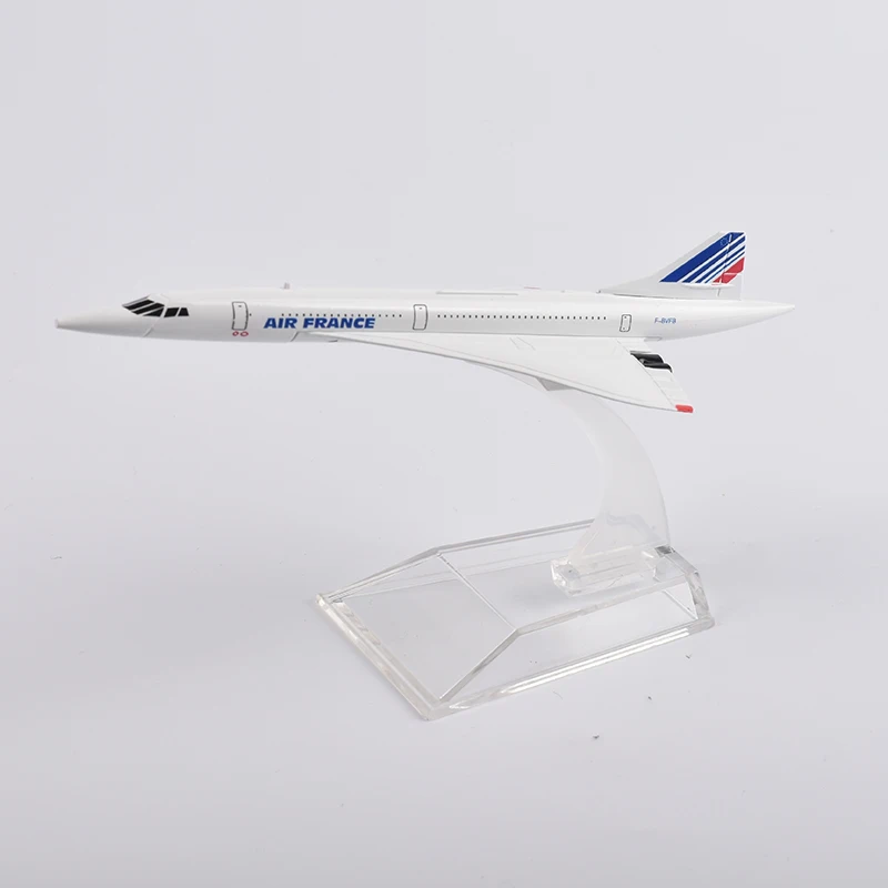 Jason Tutu 16Cm Air France Concorde Vliegtuig Model Vliegtuigen Diecast Metal 1/400 Schaal Vliegtuig Model Gift Collection