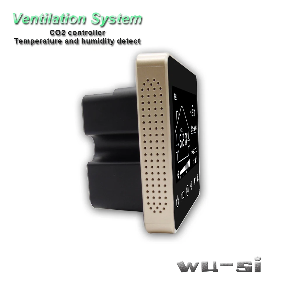 Co2 tester control ventilation system,with remote control 3 speed relay output regulator