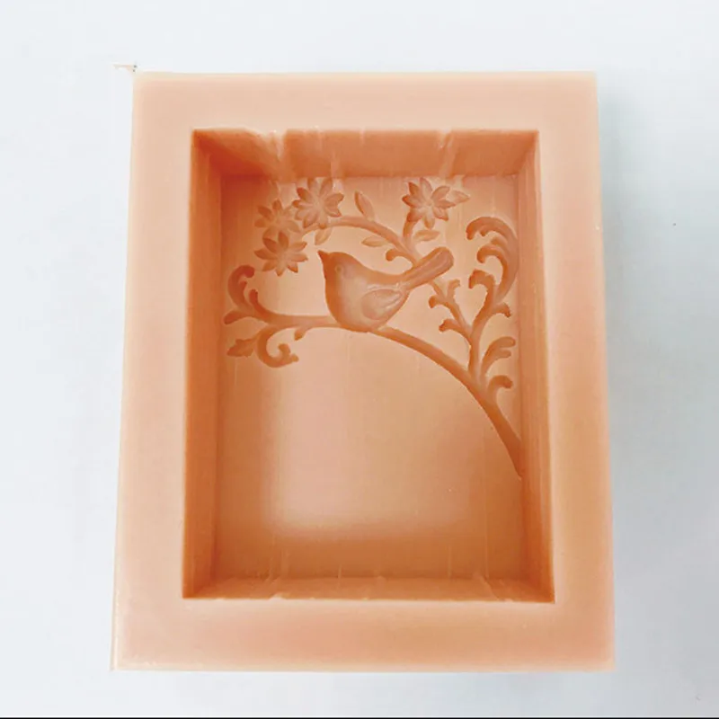 New Flower Bird Shaped Silicone Soap Mold DIY Chocolate Cake Fudge Mold Handmade Soap Aroma Candle Mold Baking Accessories