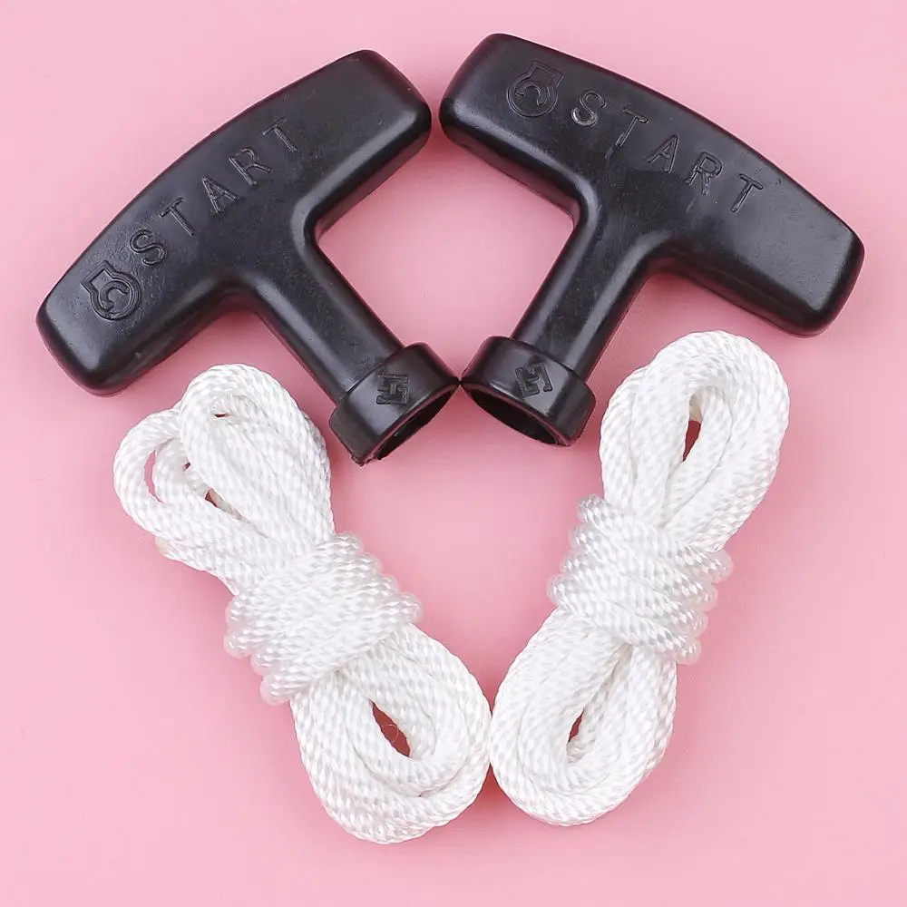Recoil Starter Handle Grip Rope Kit For Honda GX100 GX120 GX160 GX240 GX270 GX390 Lawnmower 28461-ZG0-004