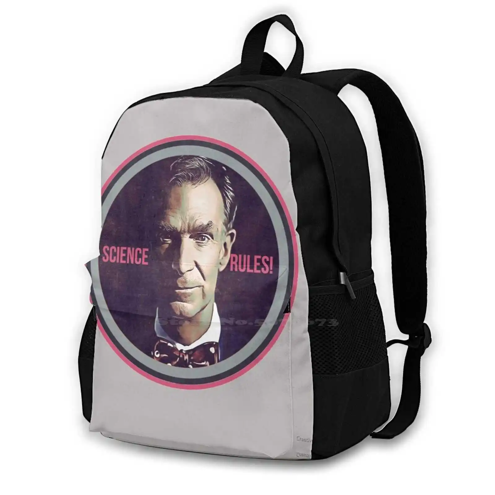 

Science Rules Hot Sale Schoolbag Backpack Fashion Bags Science Rules Science Guy 90S Kids Shows