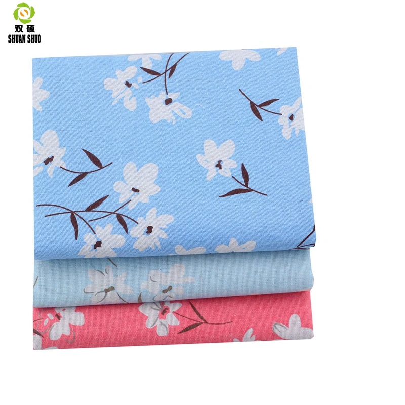 Shuanshuo Flower design Linen Fabric Qualities linen Cloth For Curtains, Sofa, Bags, Tablecloths  Cover 150*50CM/PCS