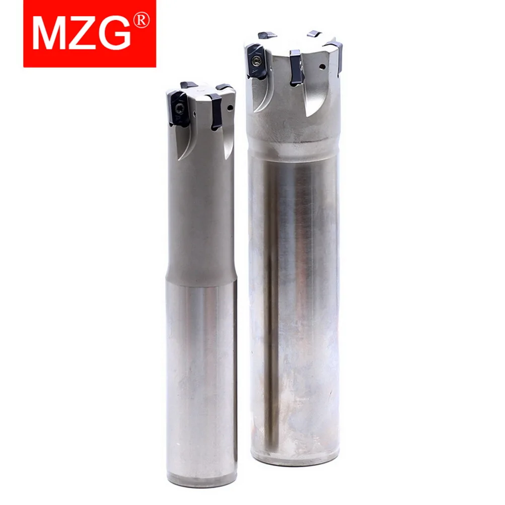 MZG EXN03R CNC Fast Feeding Lathe Machining Alloy End Mill Shank LNMU Double Side Carbide Insert Milling Cutter