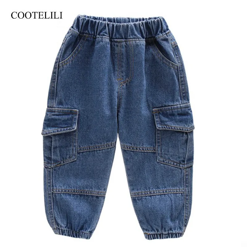 

COOTELILI Cool Boys Jeans For Boys Fashion Kid Pants Baby Clothes For Boys Children Denim Clothing Boy Casual Long Trousers