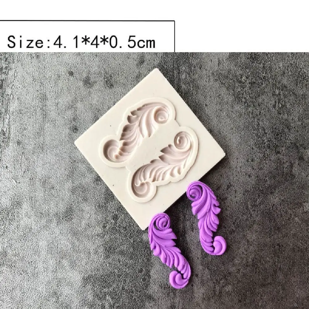 European Vintage Relief Silicone Fondant Lace Mold Gumpaste Chocolate Clay Candy Moulds Cake Border Fondant Mold Decorating Tool