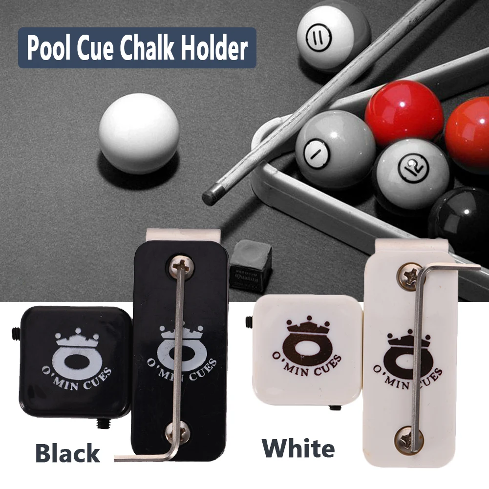 Hot Sale Magnetic Snooker Billiards Pool Table Plastic Cue Chalk Holder w/ Belt Clip  (Ready Stock & Fast Delivery)