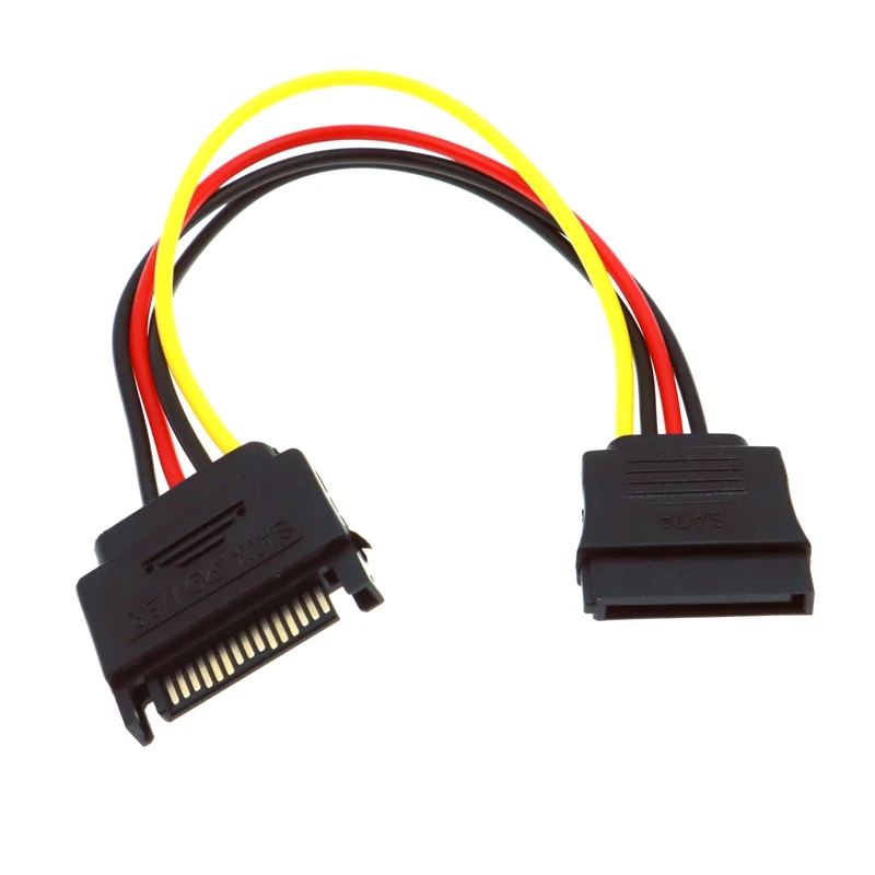 SATA II Đĩa Cứng Máy Tính 15Pin SATA Nam Đến Nữ 15Pin Điện Cứng Thức Chất Lượng Cao Cáp Nối Dài 20CM