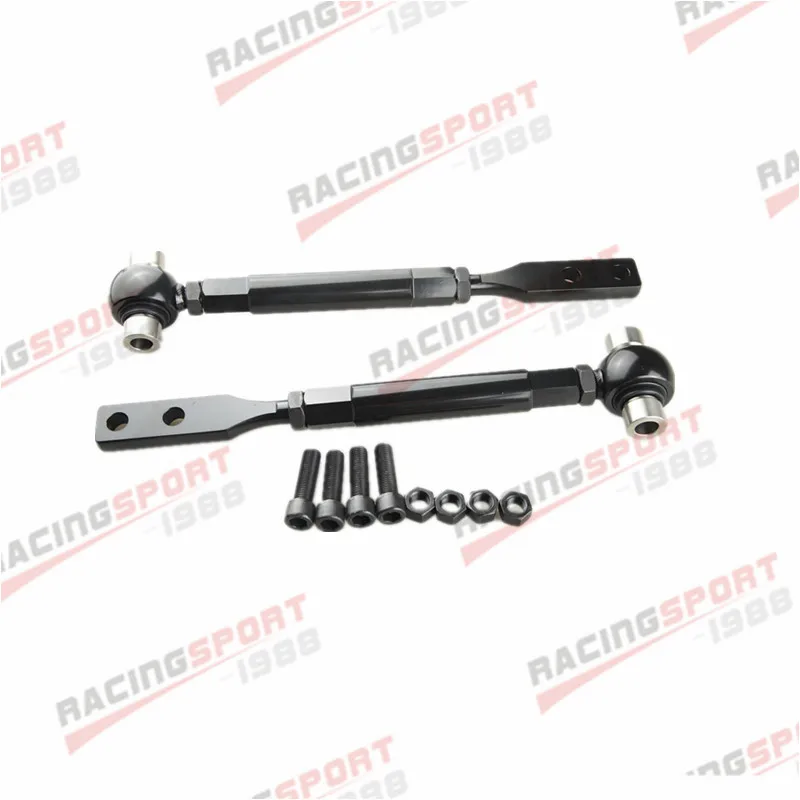 For Nissan S13 240SX R32 R33 Adjustable Front Lower Control Arms + Tension Rod