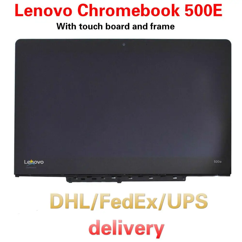 5D10Q79736 Original New Full  LEN Chromebook 500E (81ES) HD 11.6'' LCD  LED Touch Screen Digitizer Assembly Bezel