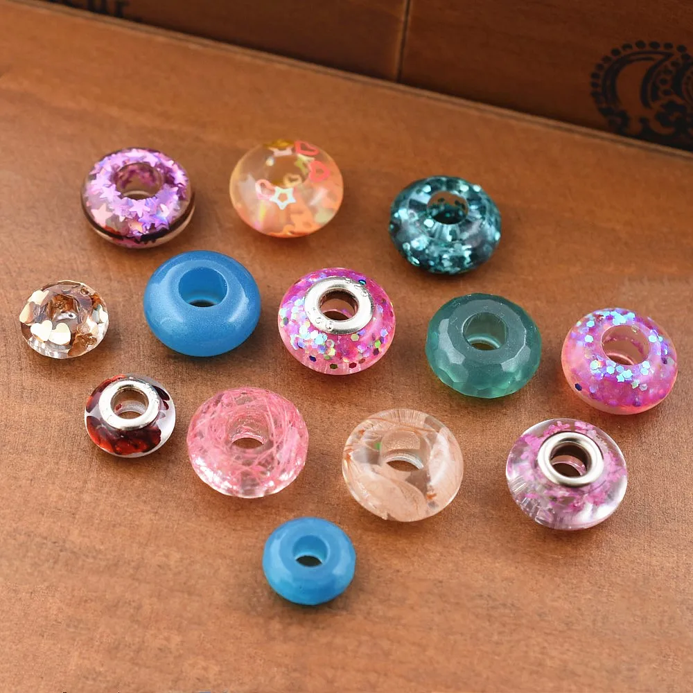 Silicone Mold 12mm 16mm flat ball beads with hole 6 compartment epoxy Resin Silicone Mould handmade Craft diy