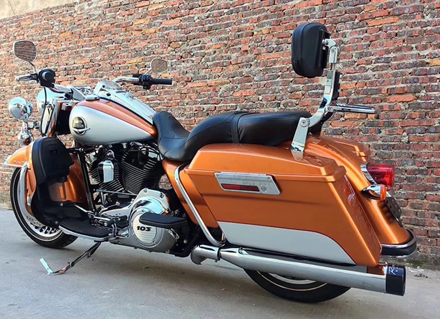 Jeździec kierowca oparcie dla pasażera oparcie Sissy Bar dla Harley Davidson Touring droga król przemieszczanie się po ulicy Breakout Fat Boy Dyna — zdjęcie 6