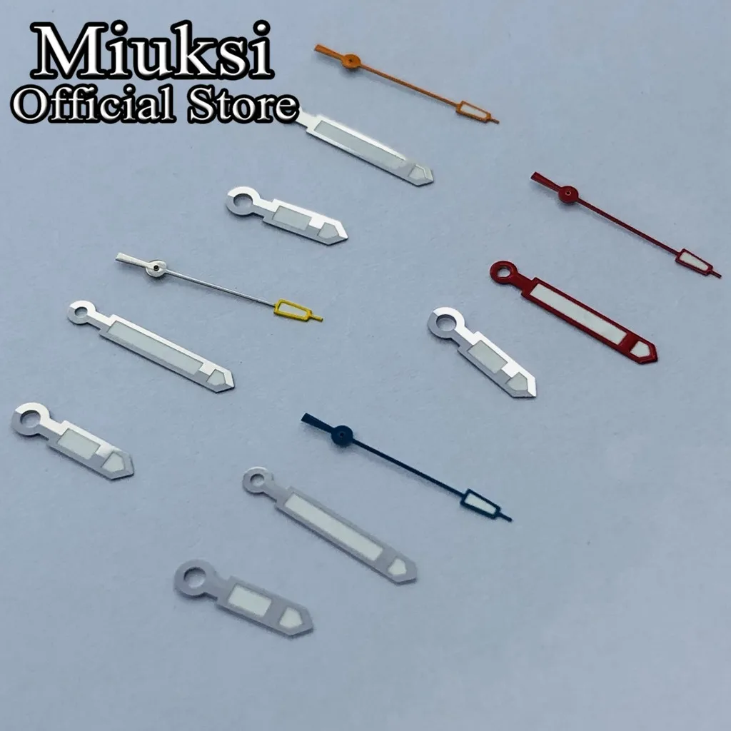 Miuksi green luminous watch hands fit NH35 NH36 ETA 2824 2836 Miyota 8205 8215 821A Mingzhu DG2813 3804 Movement