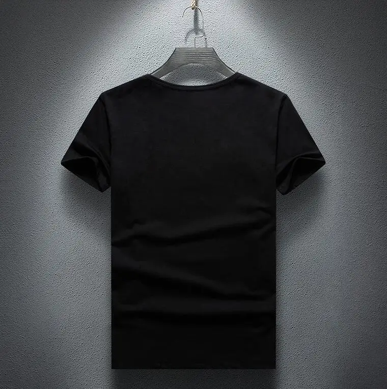 S-6XL Streetwear Men Diamonds Graphic Summer Mens Rhinestones T Shirt Male Fashion Tees Casual anime Tops