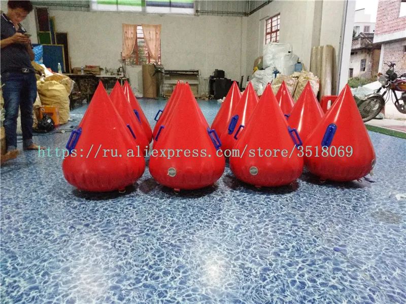 Factory sells pvc60cm water triangle buoy, inflatable water advertising buoy, water sports water competition logo