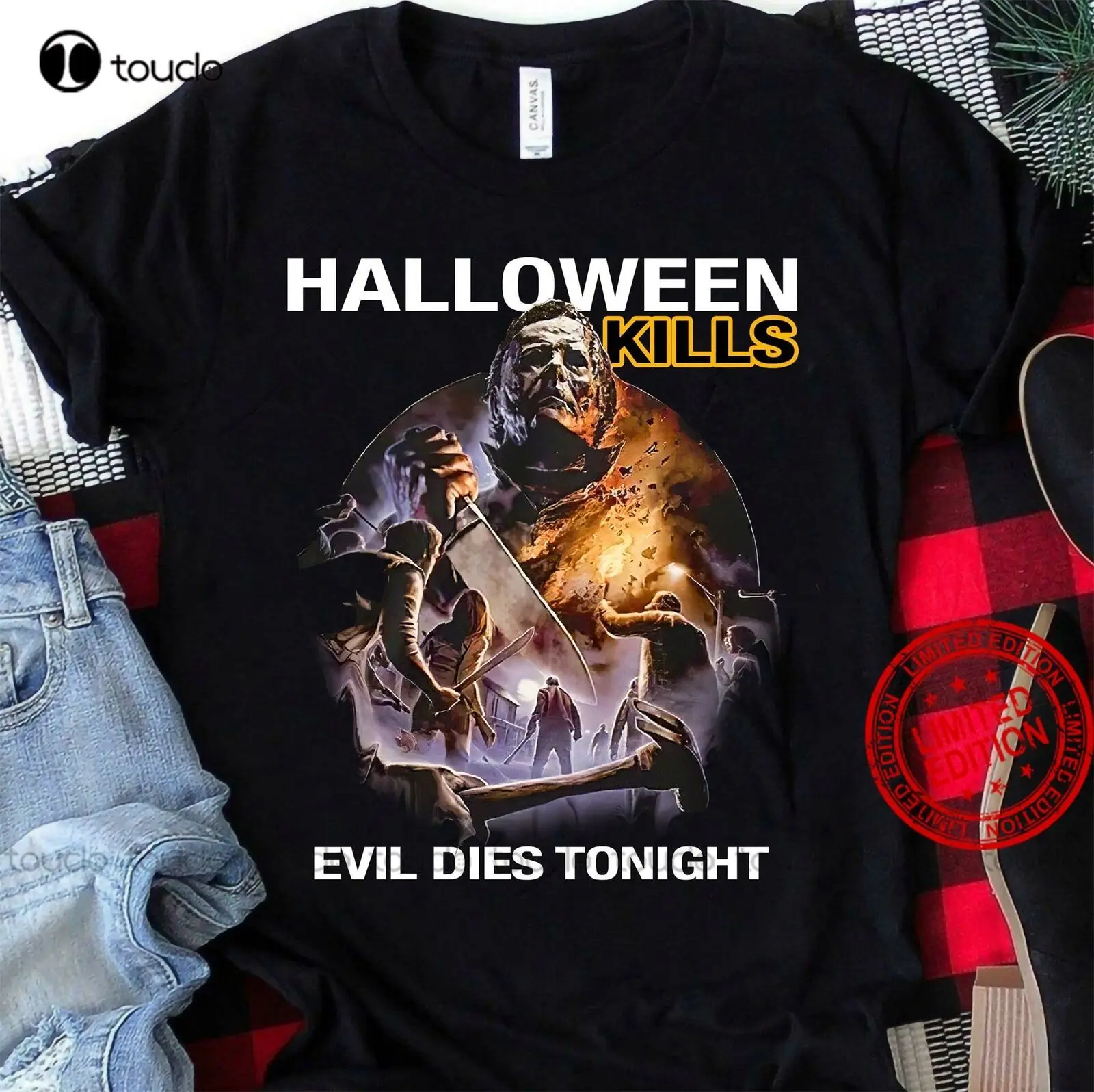 Halloween Kills 2021 Movie T-Shirt Vintage Gift For Men Women Funny Tee Christian Shirts For Women Custom Aldult Teen Unisex