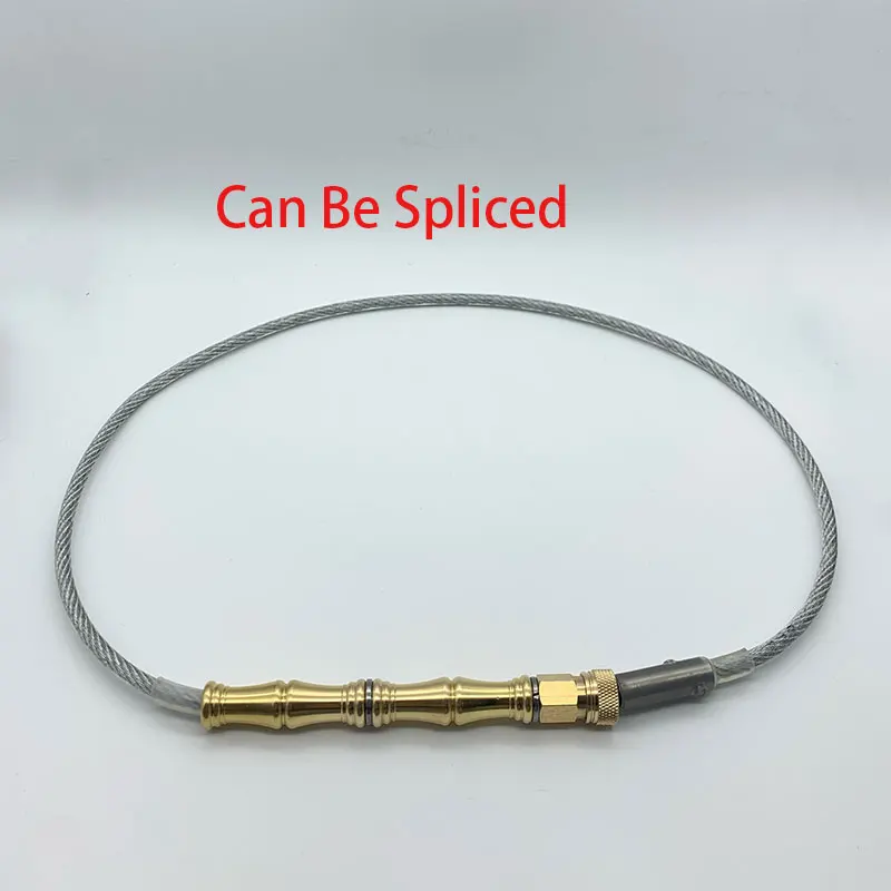 Custom Length Portable Wire Whip Outdoor Self-defense Quick Insertion Flexible Concealed EDC Tactical Window Breaker