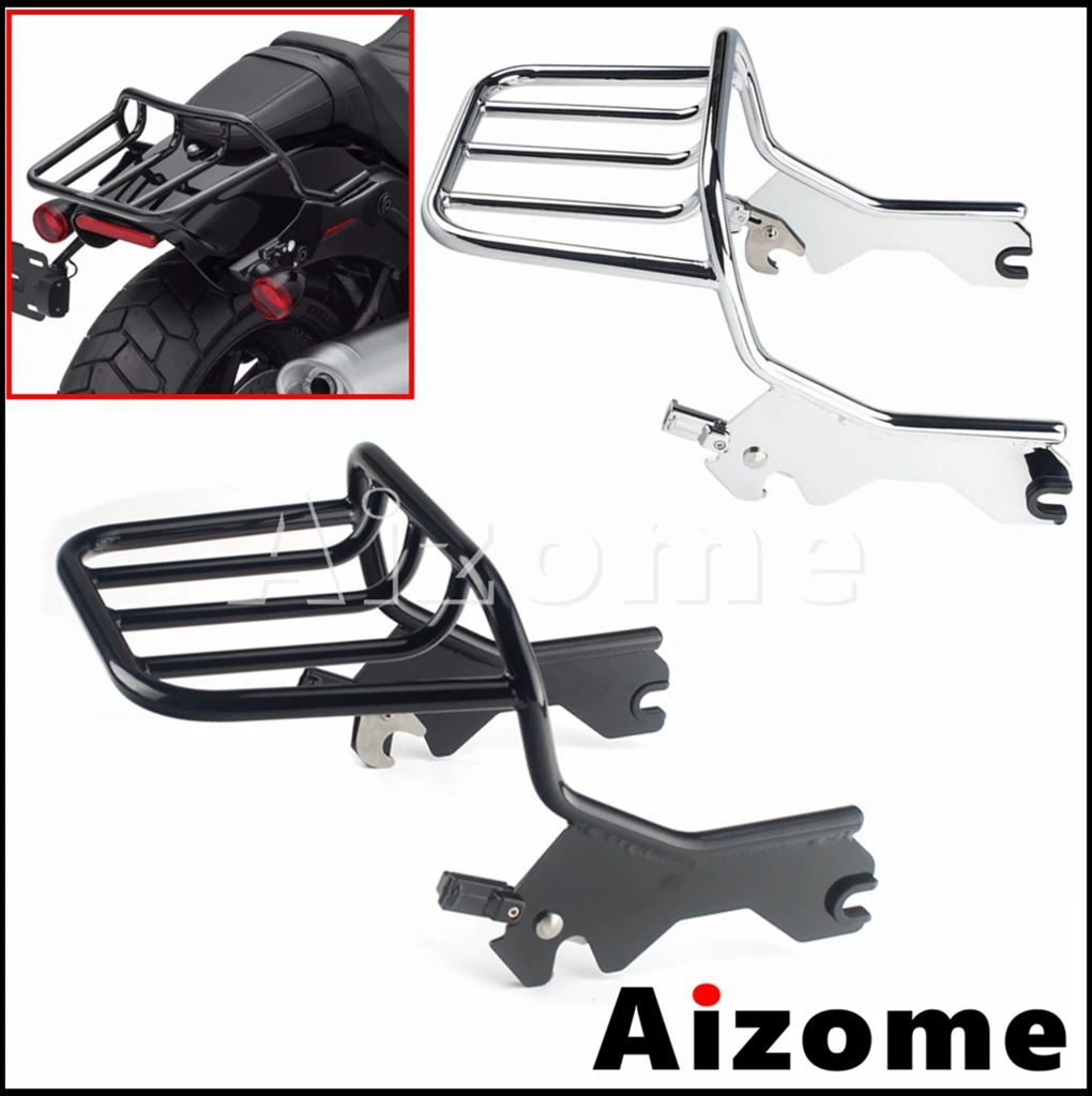 

Motorcycle Detachable Two-up Luggage Shelf Steel Rear Racks for Harley Softail FLDE FLHC FXBB FXST 114 FLHCS FLSL 2018 2019 2020