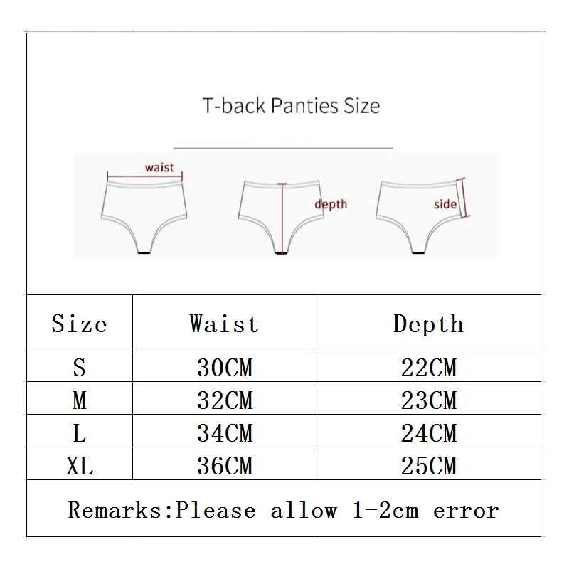 Women Solid Satin Ruffle Panties Breathable Low Waist High Elasticity Calcinha Breifs Underwear Sexy Thons T-Back G-String