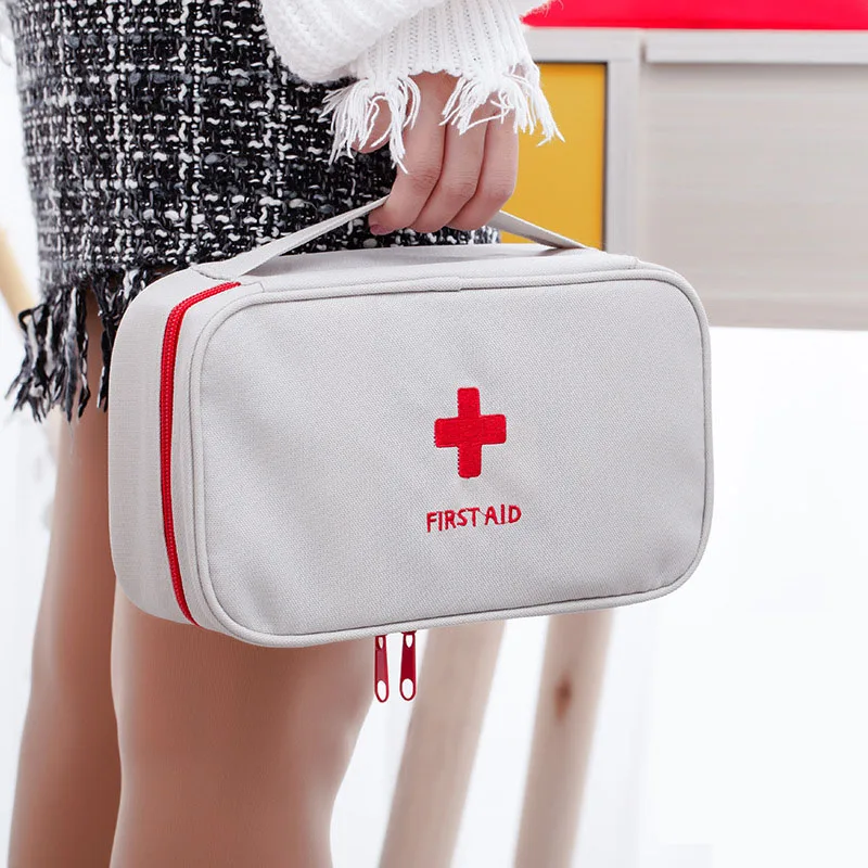 Portable First Aid Kit Bag Emergency First Aid Pouch Medical Bag Medicine Storage Case Car Outdoor Camping Travel Survival Kit