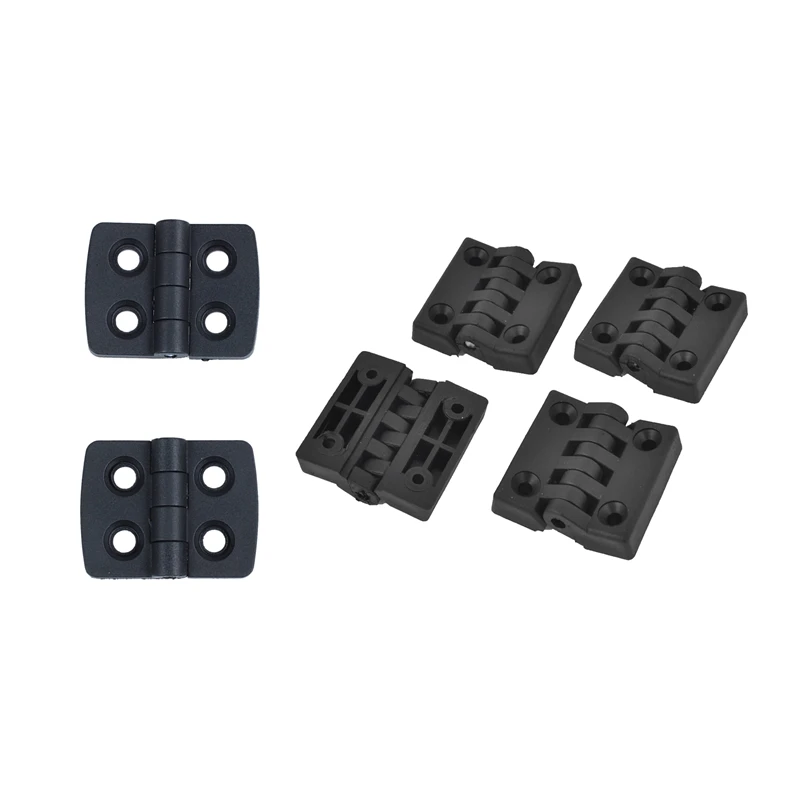 14 Pcs Reinforced Black Plastic Door Hinges 40Mm X 30Mm & 40 X 40 Mm