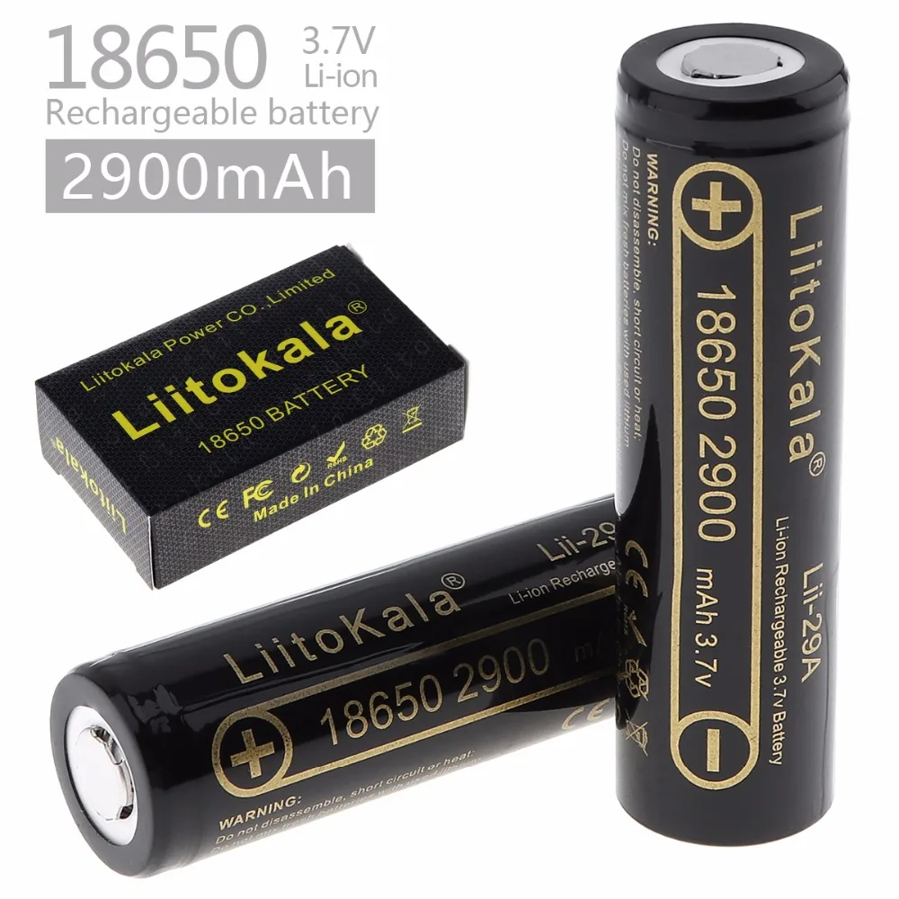 Lii-29A LiitoKala 18650 2900mah 3000mah rozładowanie dużej mocy akumulator o wysokim rozładowaniu, 30A prąd o dużym napięciu