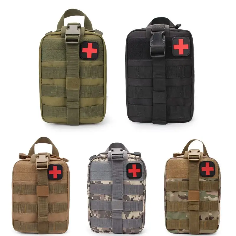 

Military Color First Aid Kit Emergency Survival Tactics Magazine Medical Bag Practical Software Hunting Medical Quick Kit Bag